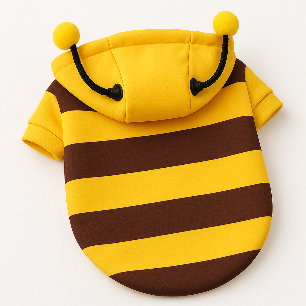 Cute Bee Hoodie Dog Costume for Halloween