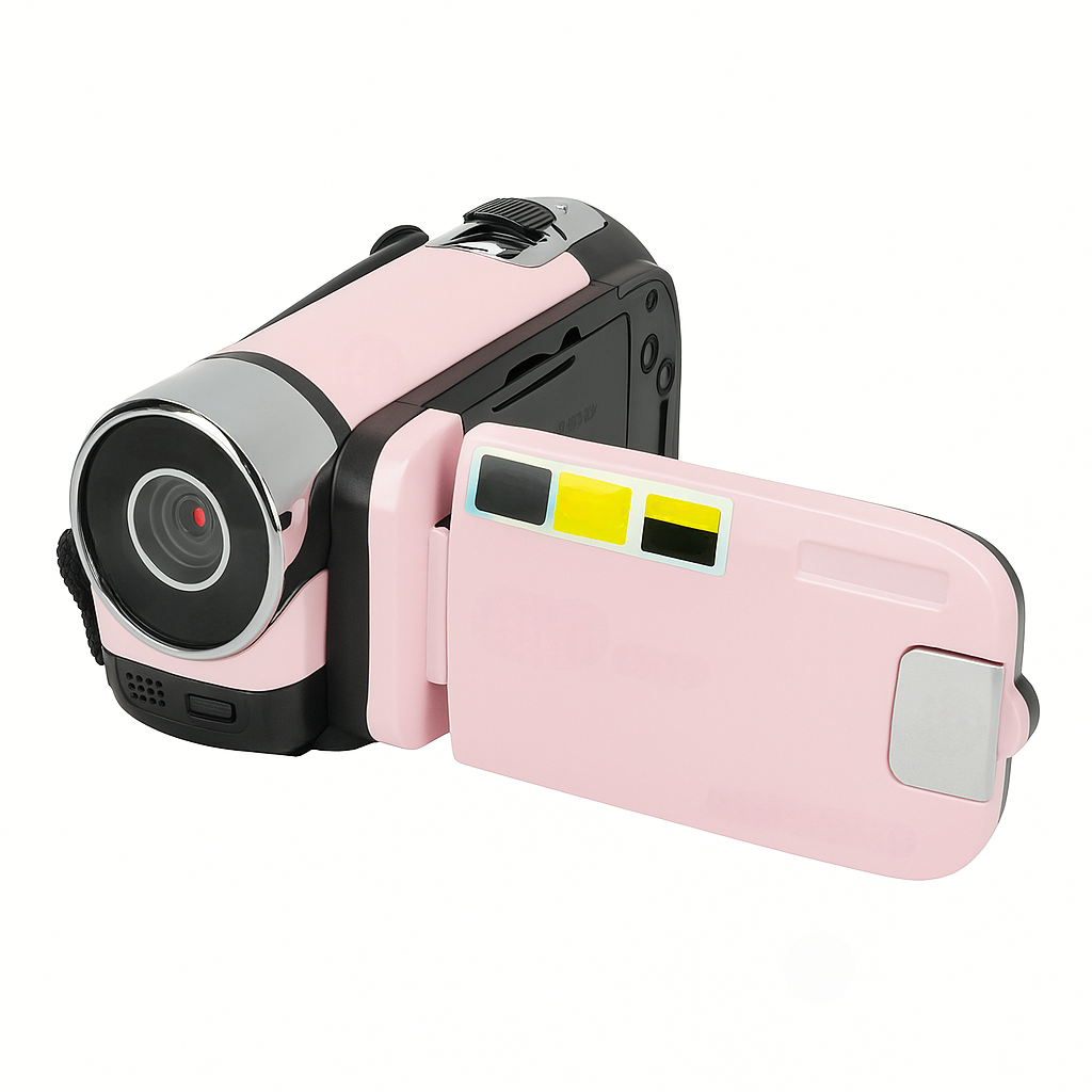 Digital Camera with Flip Screen, 1080P Camcorder 16X Zoom