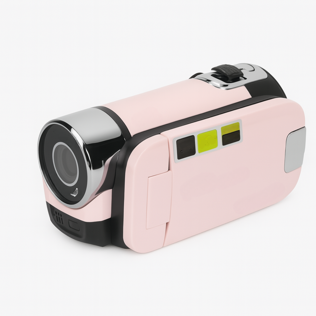 Digital Camera with Flip Screen, 1080P Camcorder 16X Zoom