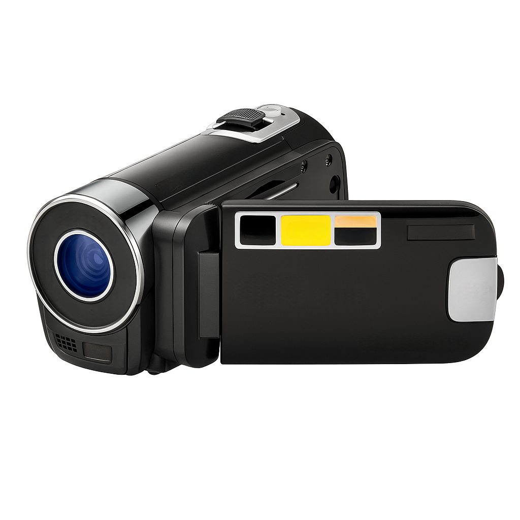 Digital Camera with Flip Screen, 1080P Camcorder 16X Zoom