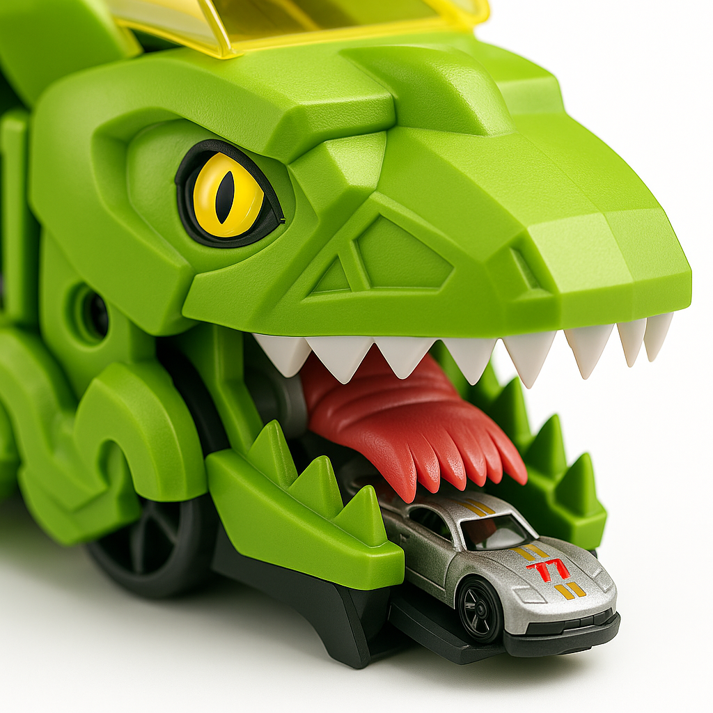 Dinosaur Truck Toy With Car Storage Playset