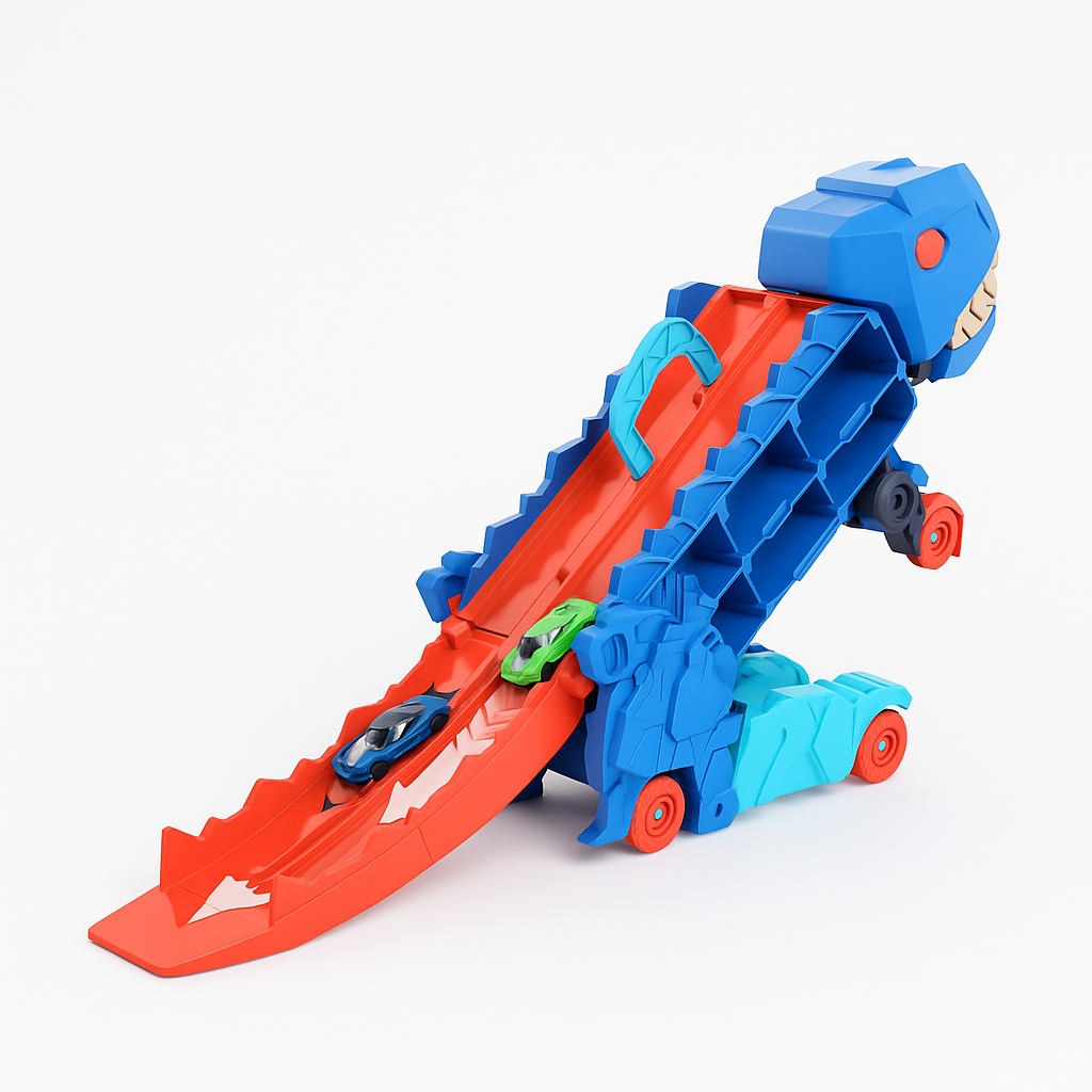Dinosaur Truck Toy With Car Storage Playset