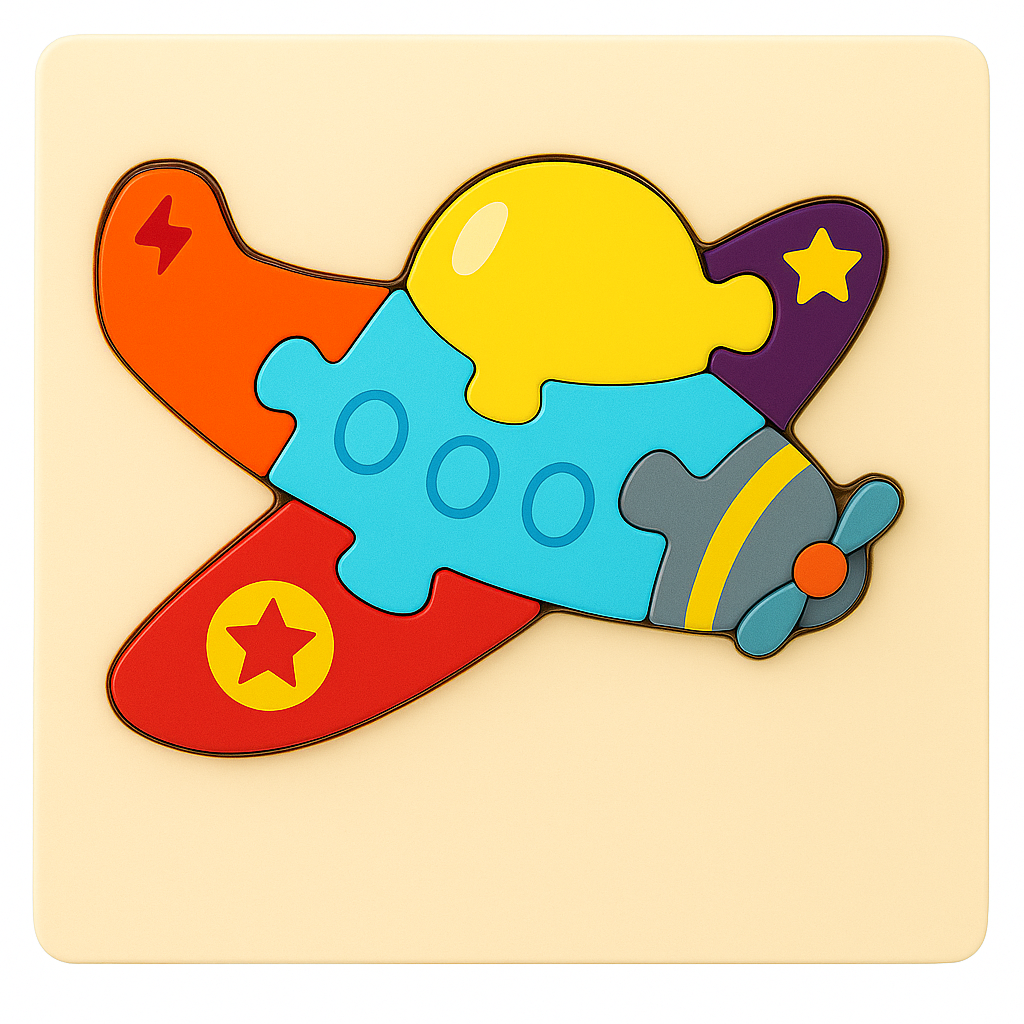 Educational Toys – Wooden Cartoon Animal Puzzle