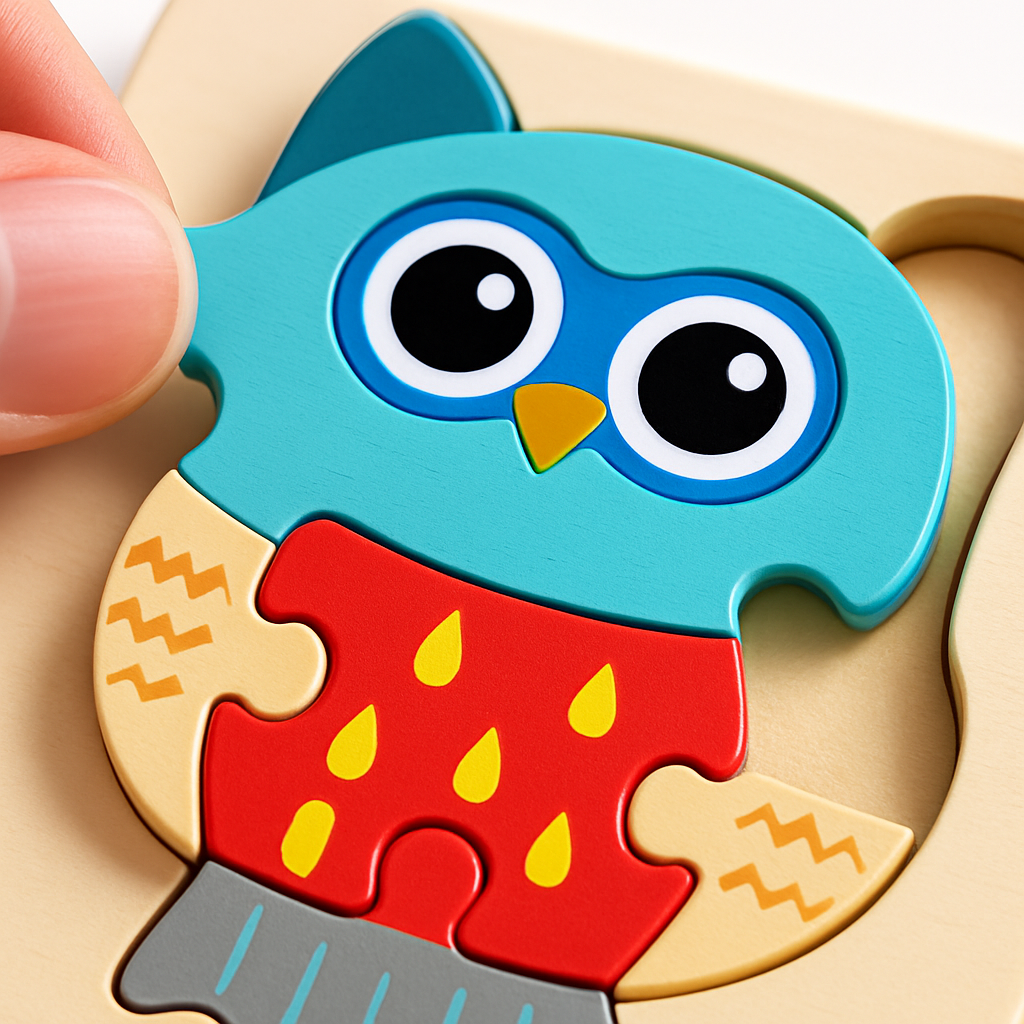 Educational Toys – Wooden Cartoon Animal Puzzle