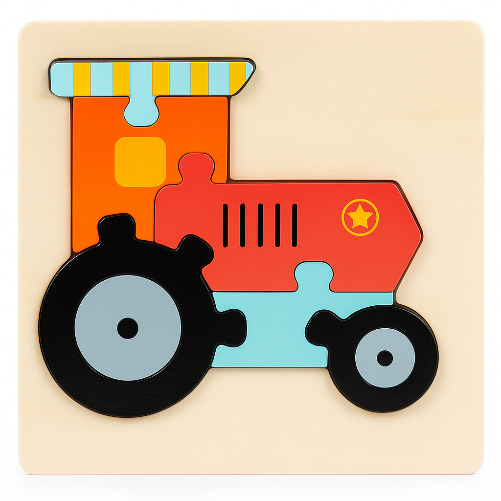Educational Toys – Wooden Cartoon Animal Puzzle