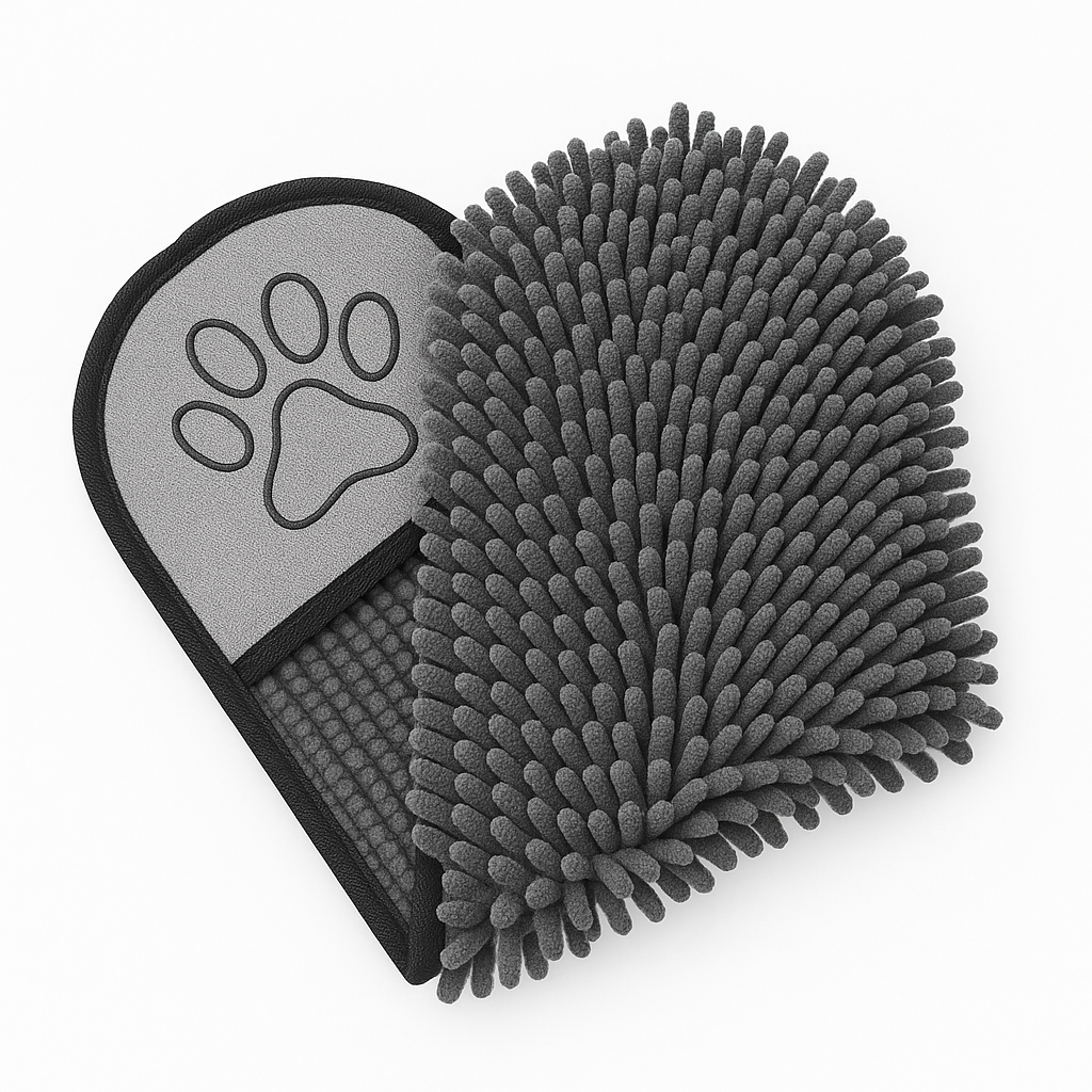 Fast Drying Dog Mittens for Grooming