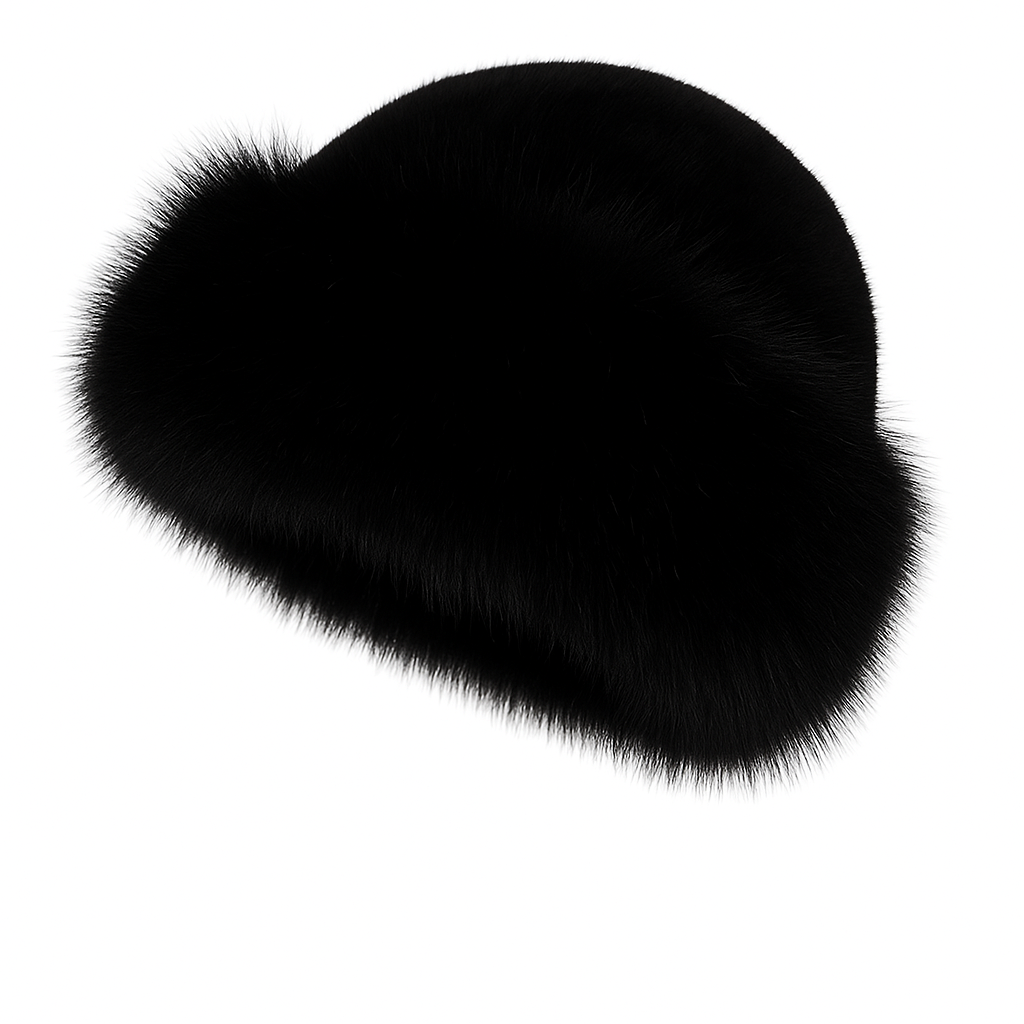 Faux Fur Bucket Hat With Trim For Women