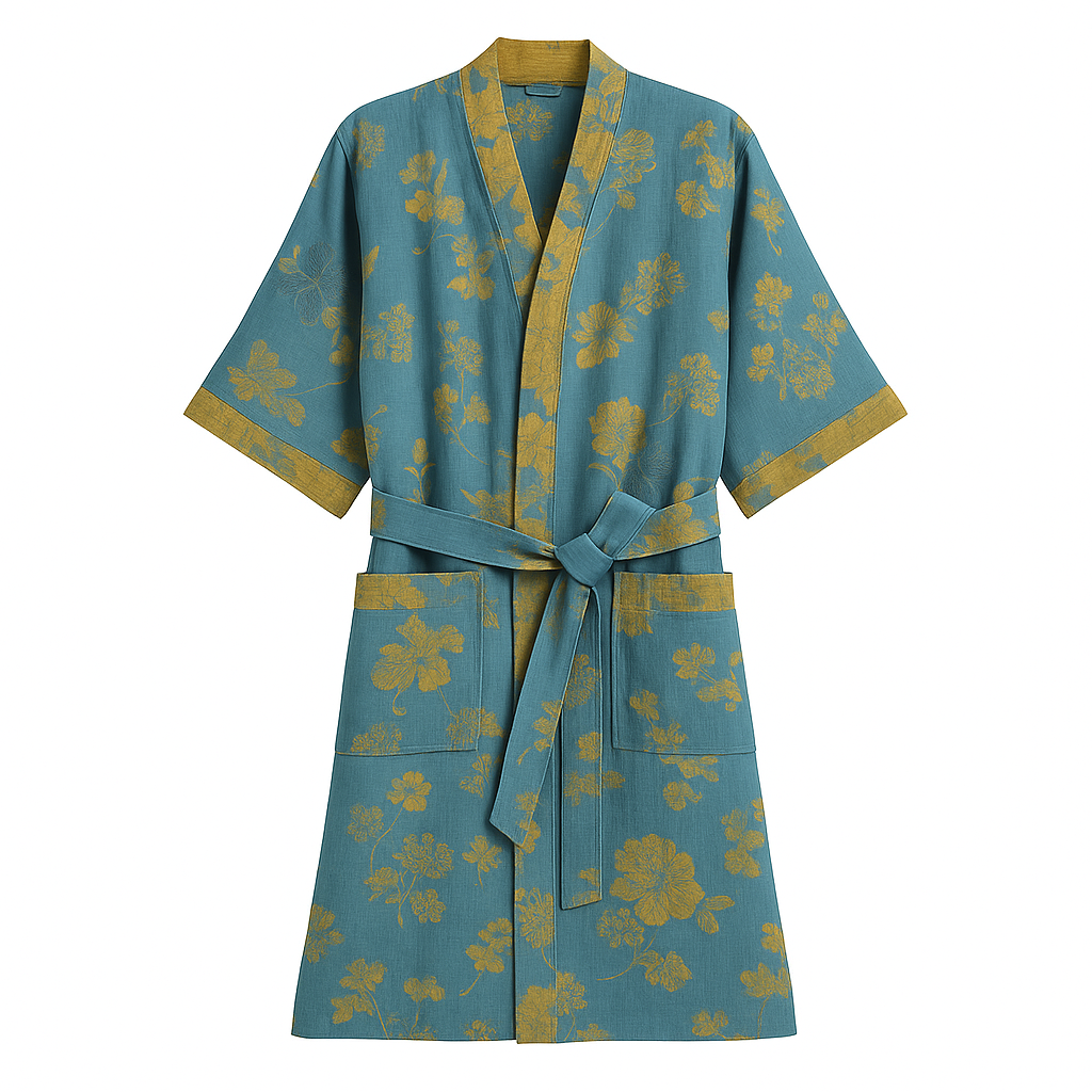 Floral Bathrobe β Printed Robe with Tie Waist