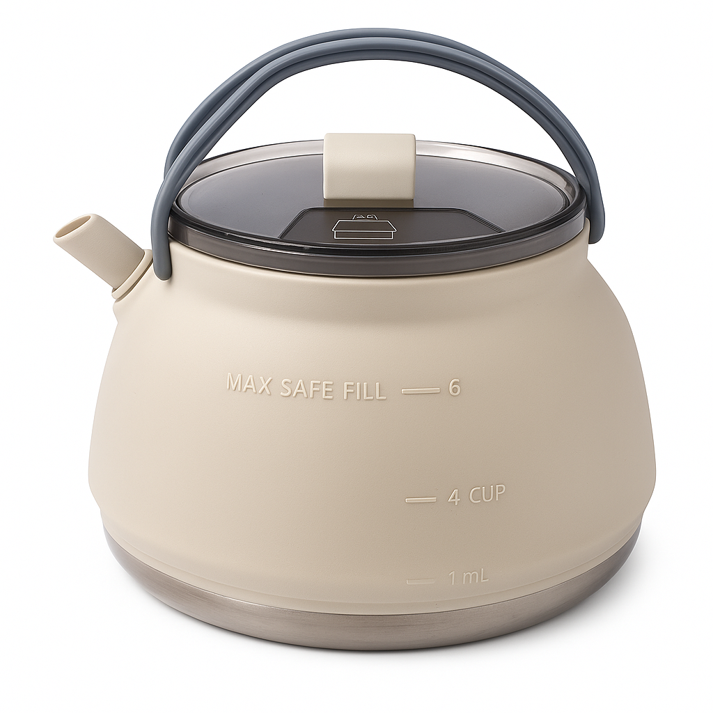 Foldable Travel Kettle – Outdoor Portable Collapsible Design