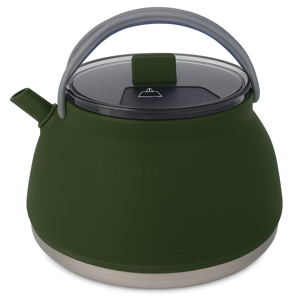 Foldable Travel Kettle – Outdoor Portable Collapsible Design