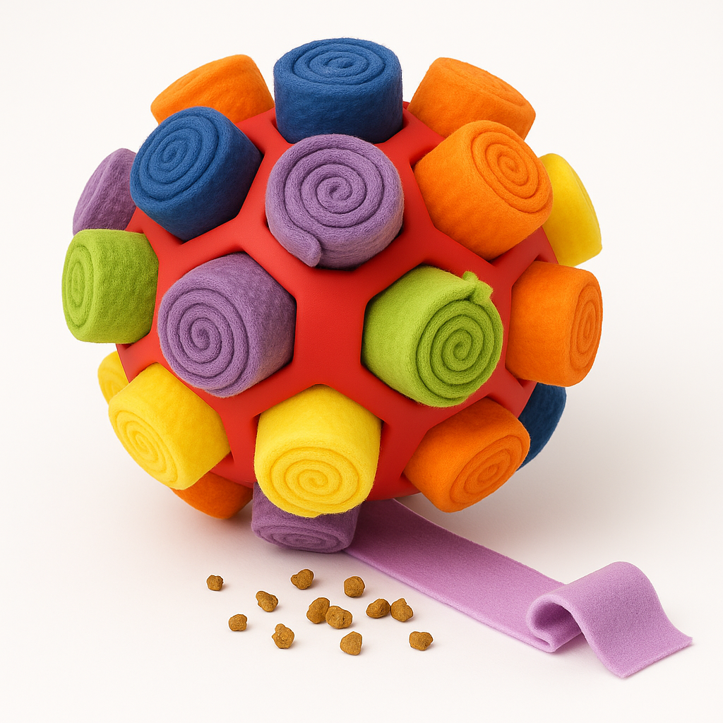 Interactive Dog Toy – Treat Puzzle & Snuffle Ball
