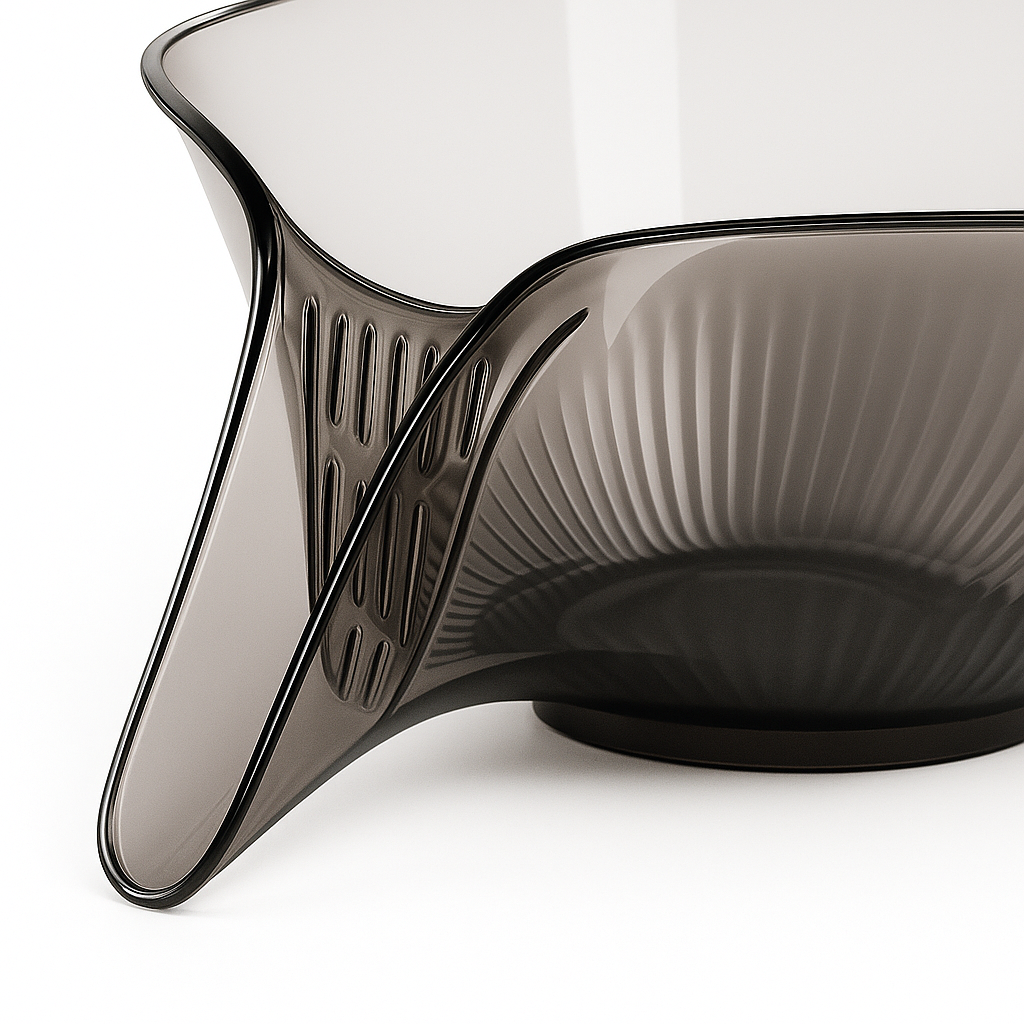 Kitchen Strainer Bowl with Built-In Drain Spout