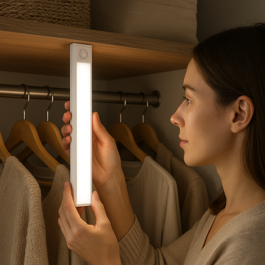 LED Closet Light With Motion Sensor - Rechargeable
