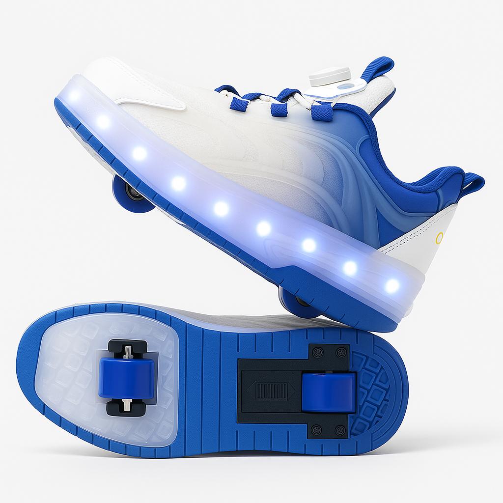LED Light-Up Roller Skate Sneaker Shoes for Kids