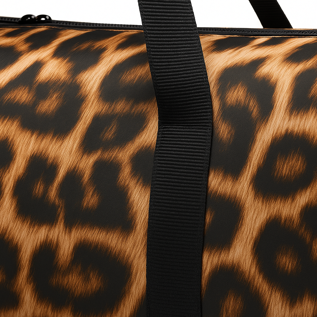 Leopard Print Duffel Bag - Gym & Travel Weekender for Women