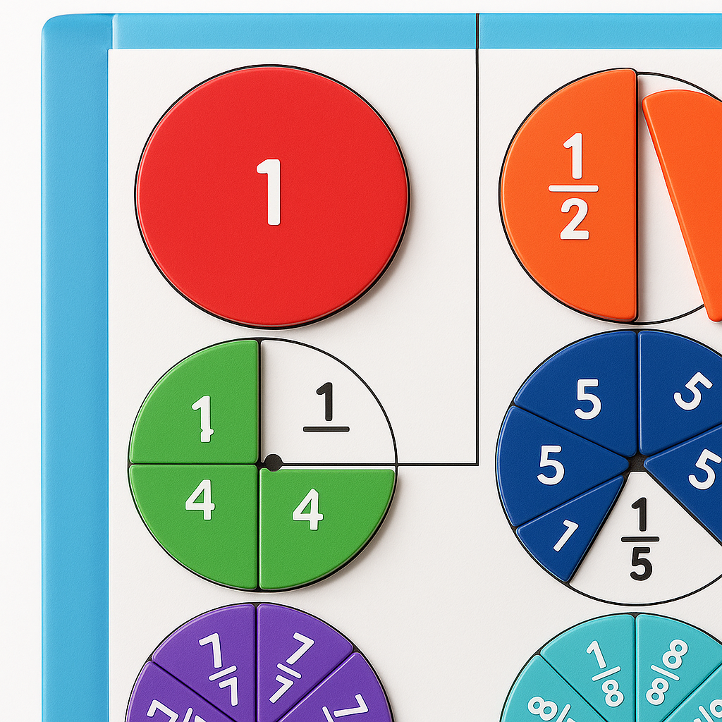Montessori Math Game - Magnetic Fraction Learning Kit