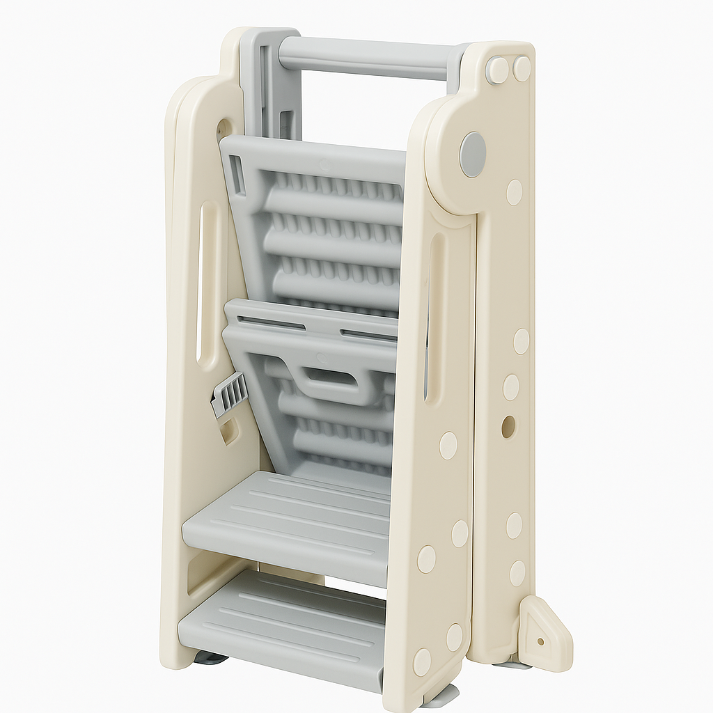 Montessori Standing Tower – Toddler Kitchen & Bathroom Helper