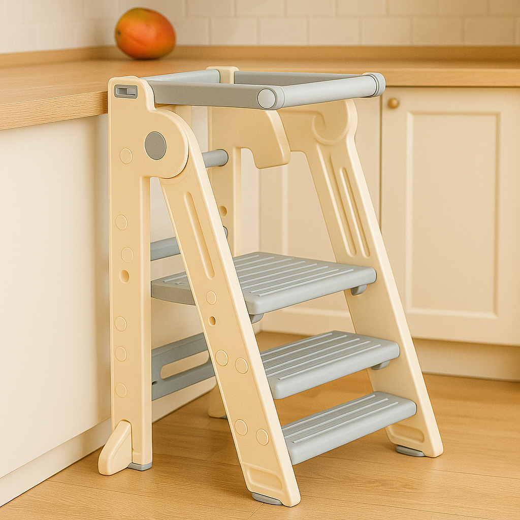 Montessori Standing Tower – Toddler Kitchen & Bathroom Helper