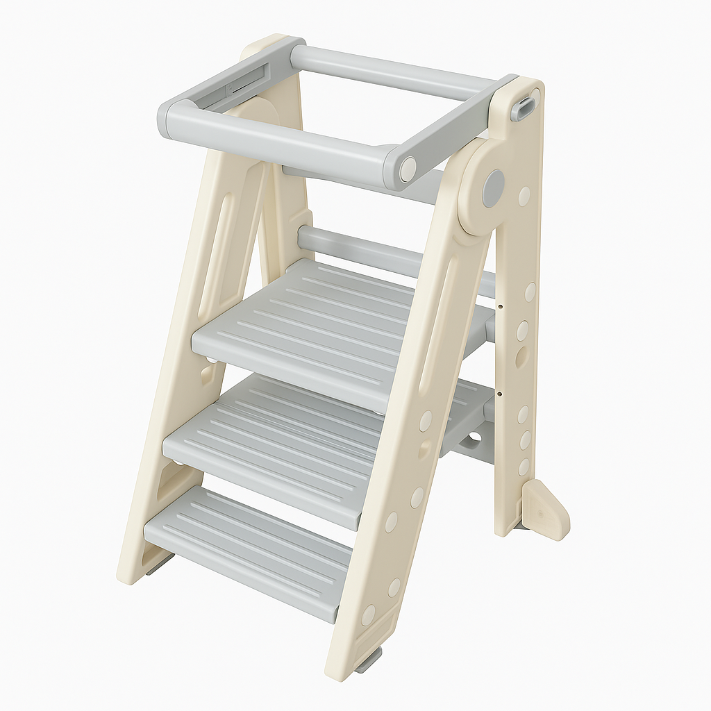 Montessori Standing Tower – Toddler Kitchen & Bathroom Helper
