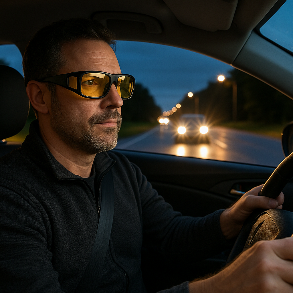 Night Driving Glasses – Anti-Glare Yellow Lens