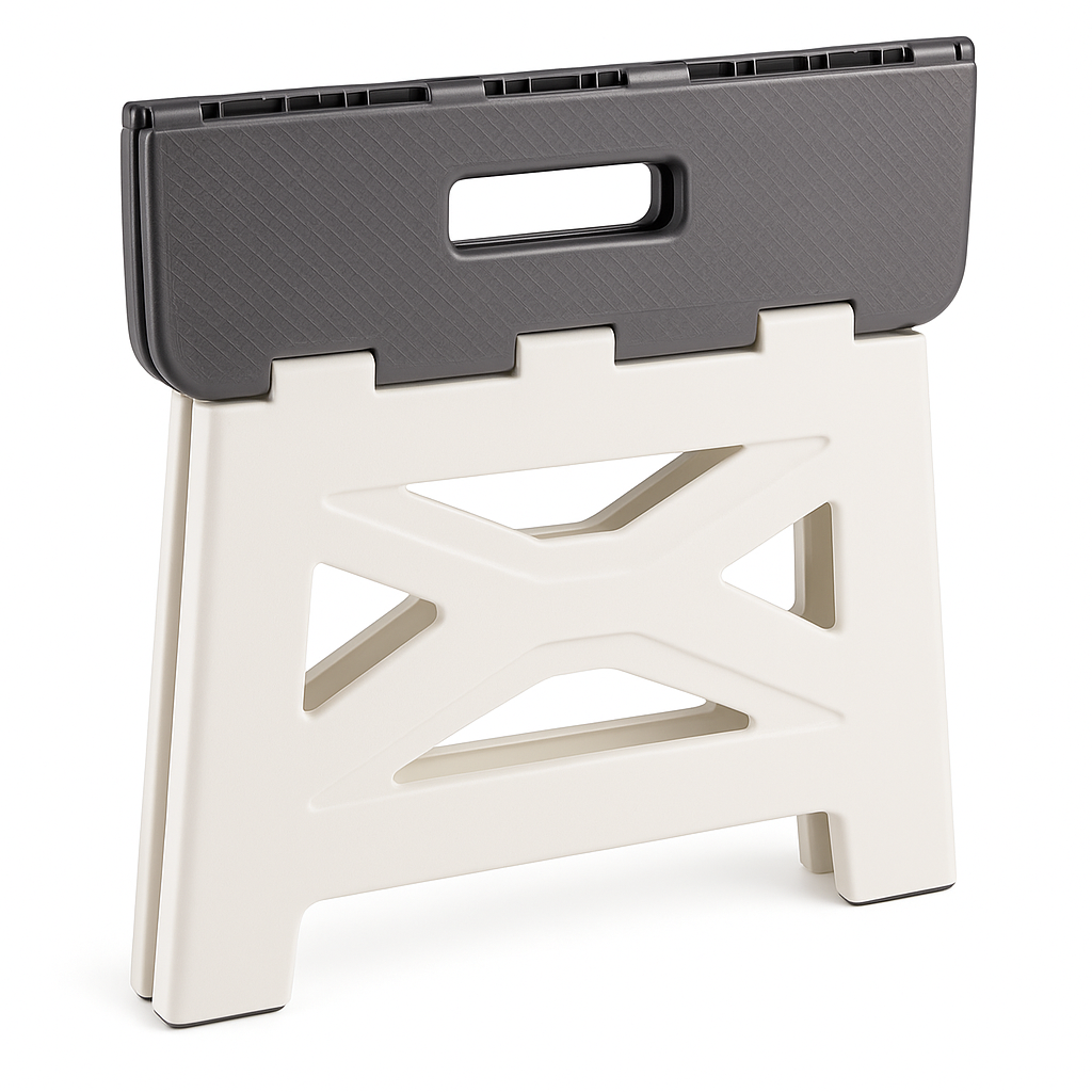Non-Slip Folding Step Stool with Convenient Carry Handle