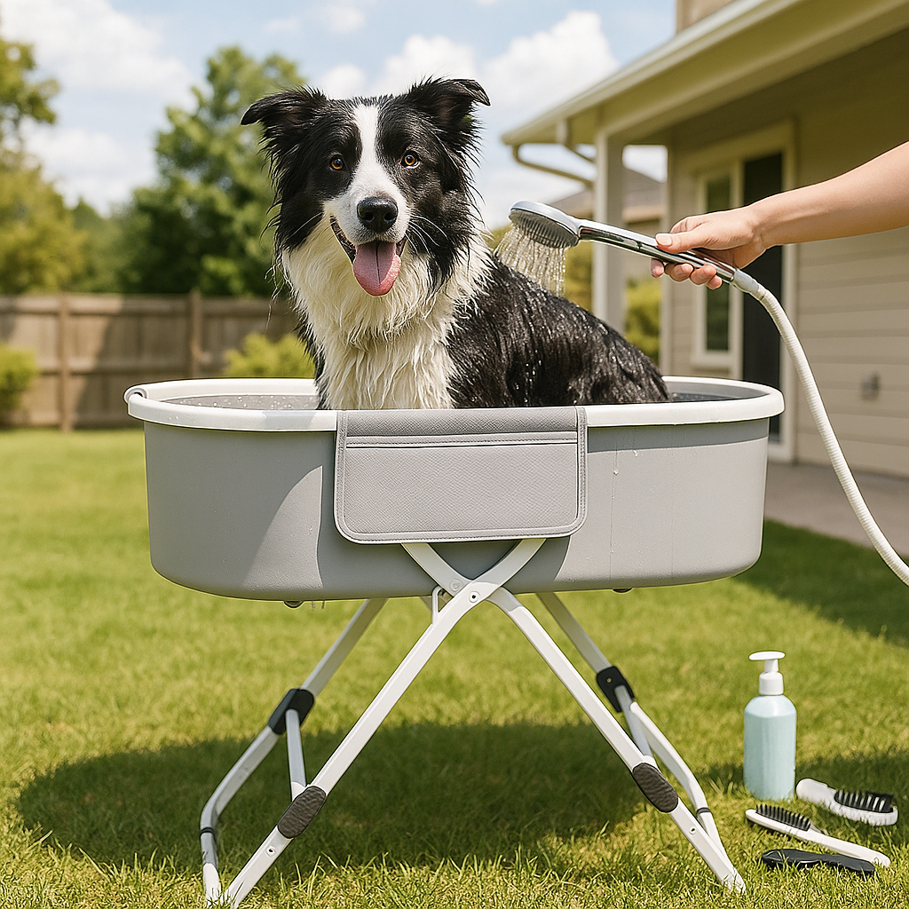 Pet Washing Basin – Foldable Dog and Cat Bathtub