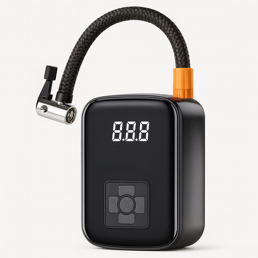 Portable Air Compressor – Cordless Tire Inflator with Digital Display