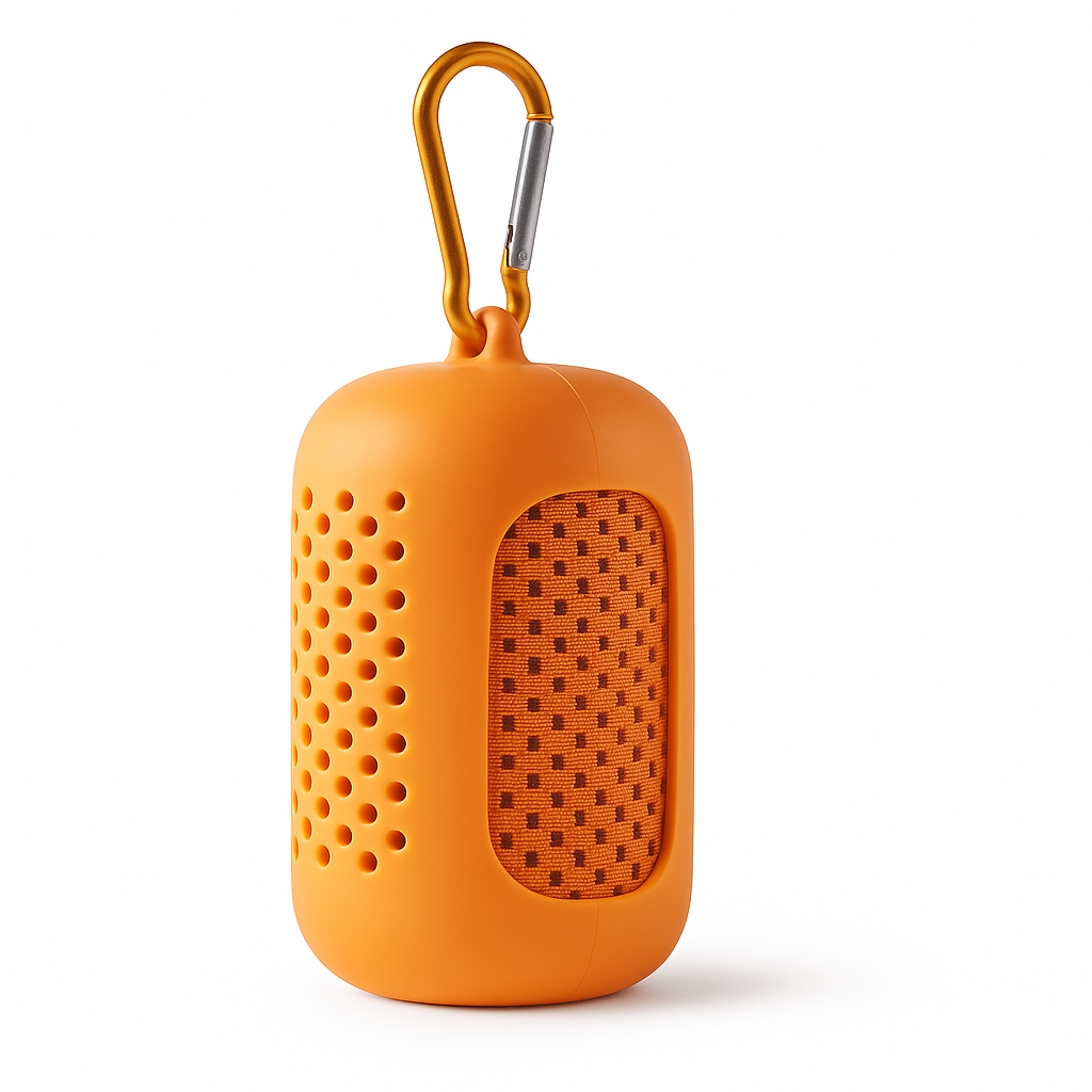 Portable Microfiber Cooling Towel – Compact Silicone Travel Case