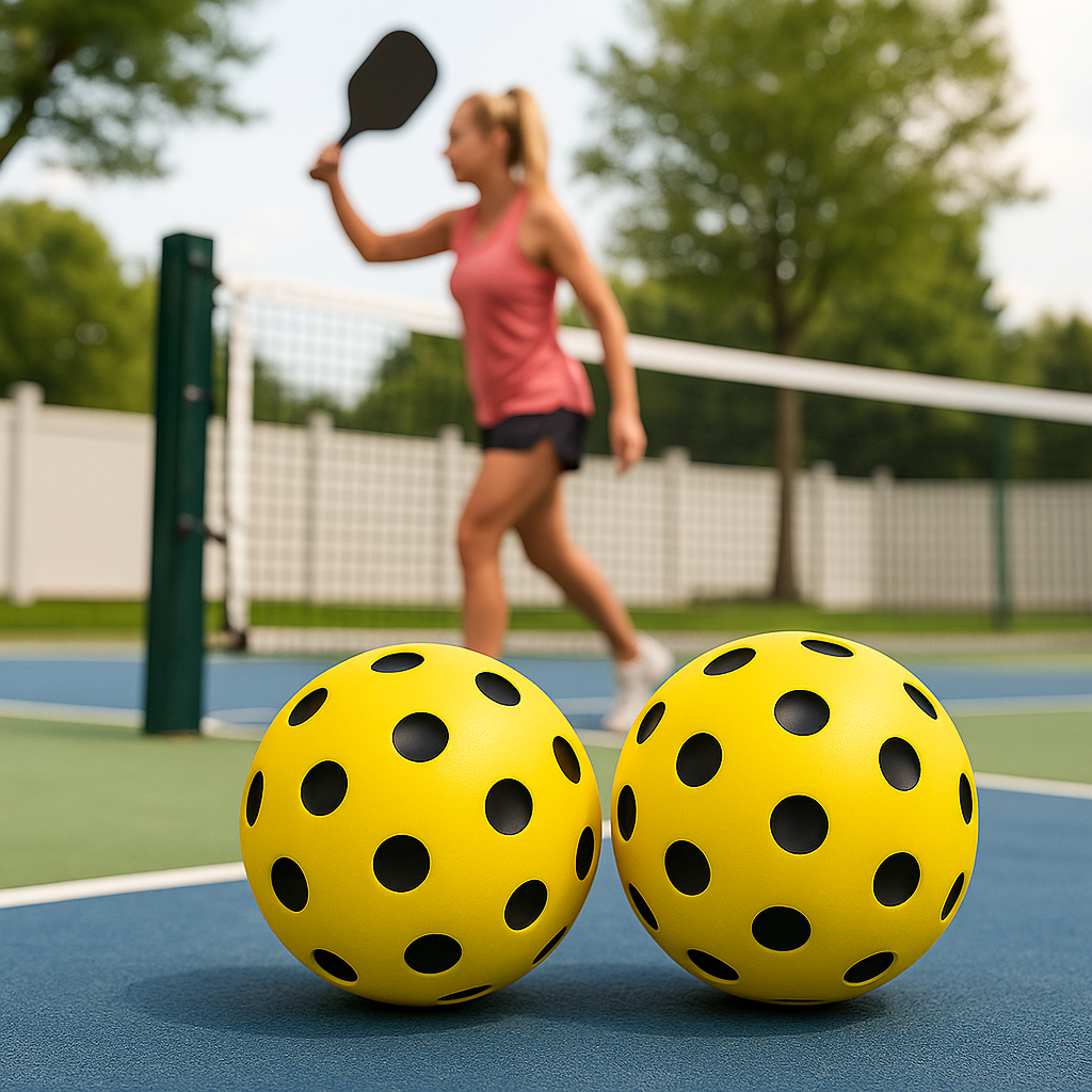 Quiet Pickleball Balls – Indoor Outdoor Practice Use