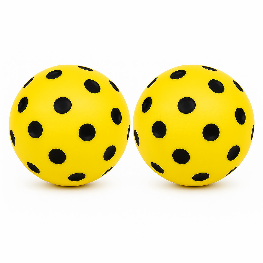 Quiet Pickleball Balls – Indoor Outdoor Practice Use