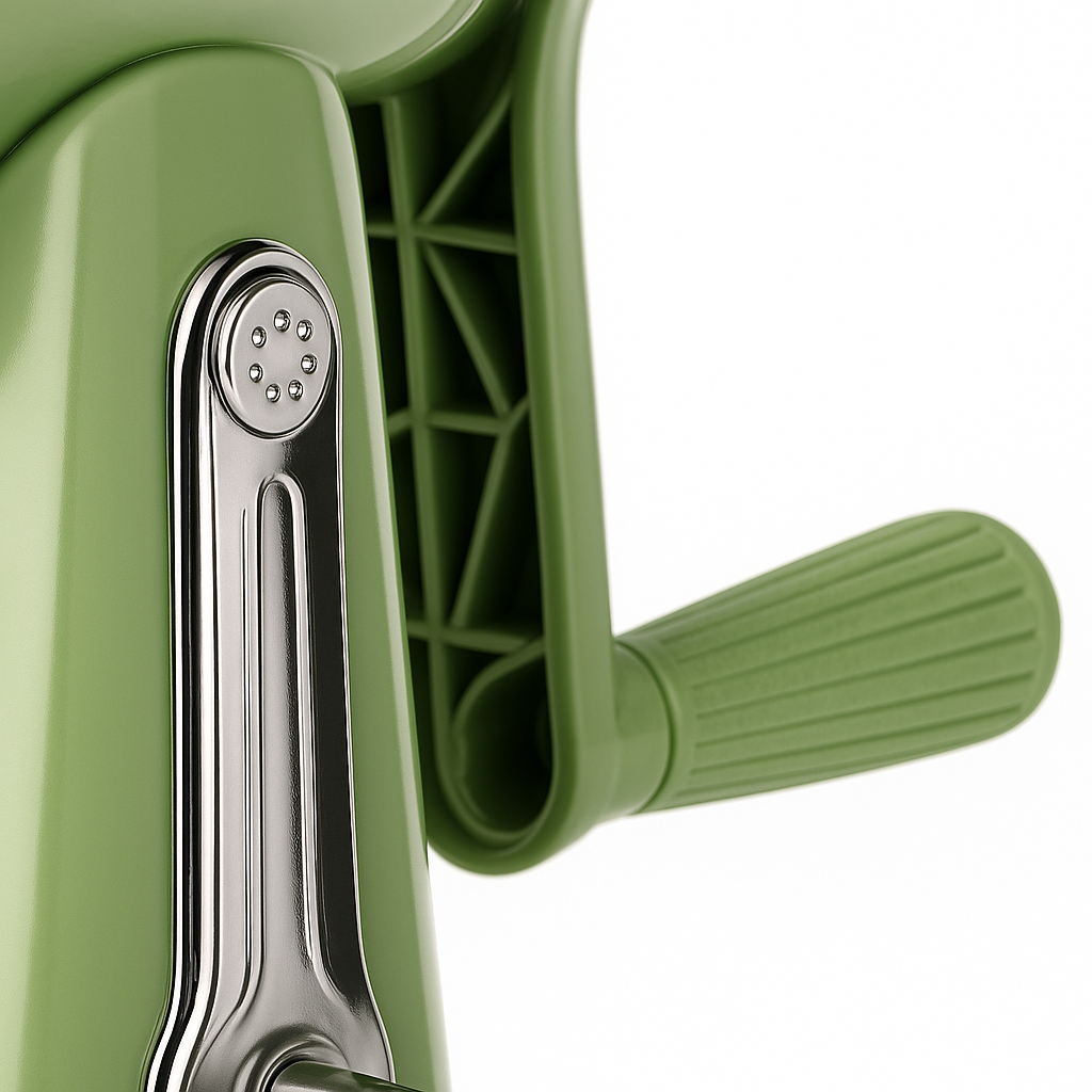 Rotary Cheese Grater – Handheld Kitchen Shredder with Handle