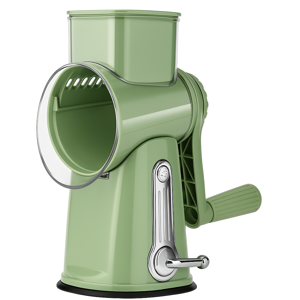 Rotary Cheese Grater – Handheld Kitchen Shredder with Handle
