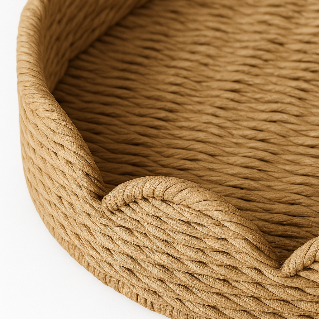 Round Serving Tray - Decorative Scalloped Edge Design