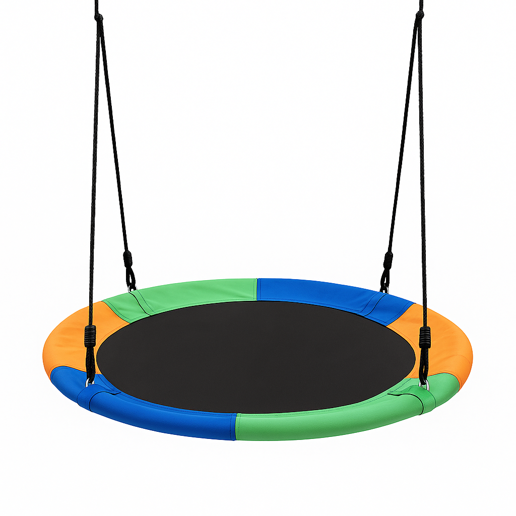 Round Tree Swing – Outdoor Hanging Circle Saucer Seat