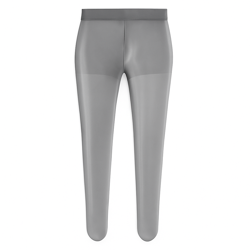 Sheer Glossy Pantyhose with Stretch Waistband for Women