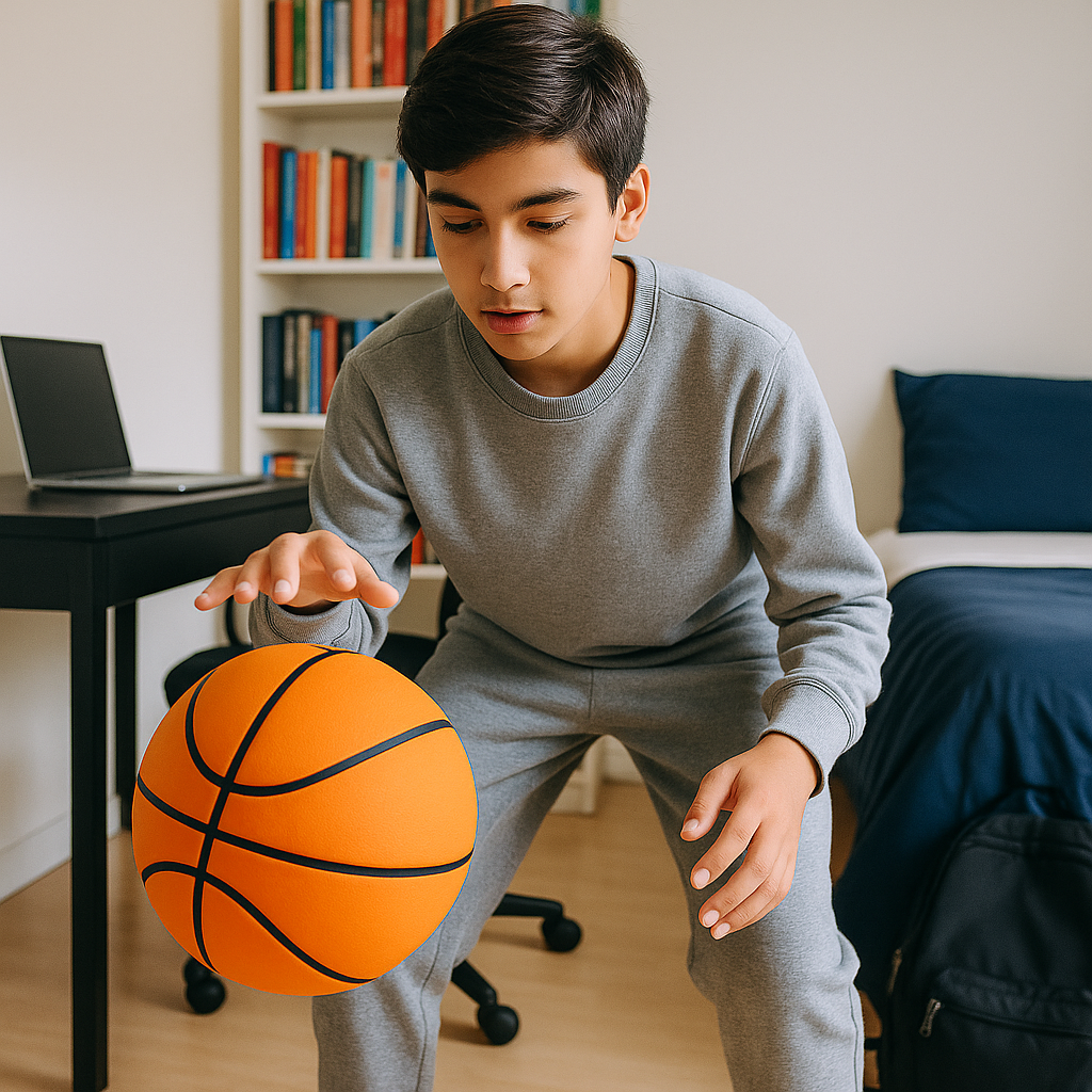 Silent Foam Basketball for Indoor Dribbling Practice