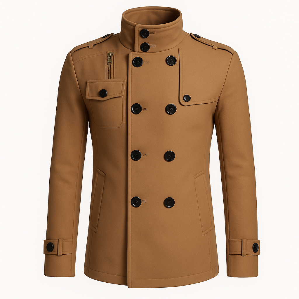 Slim Fit Overcoat Jacket for Men