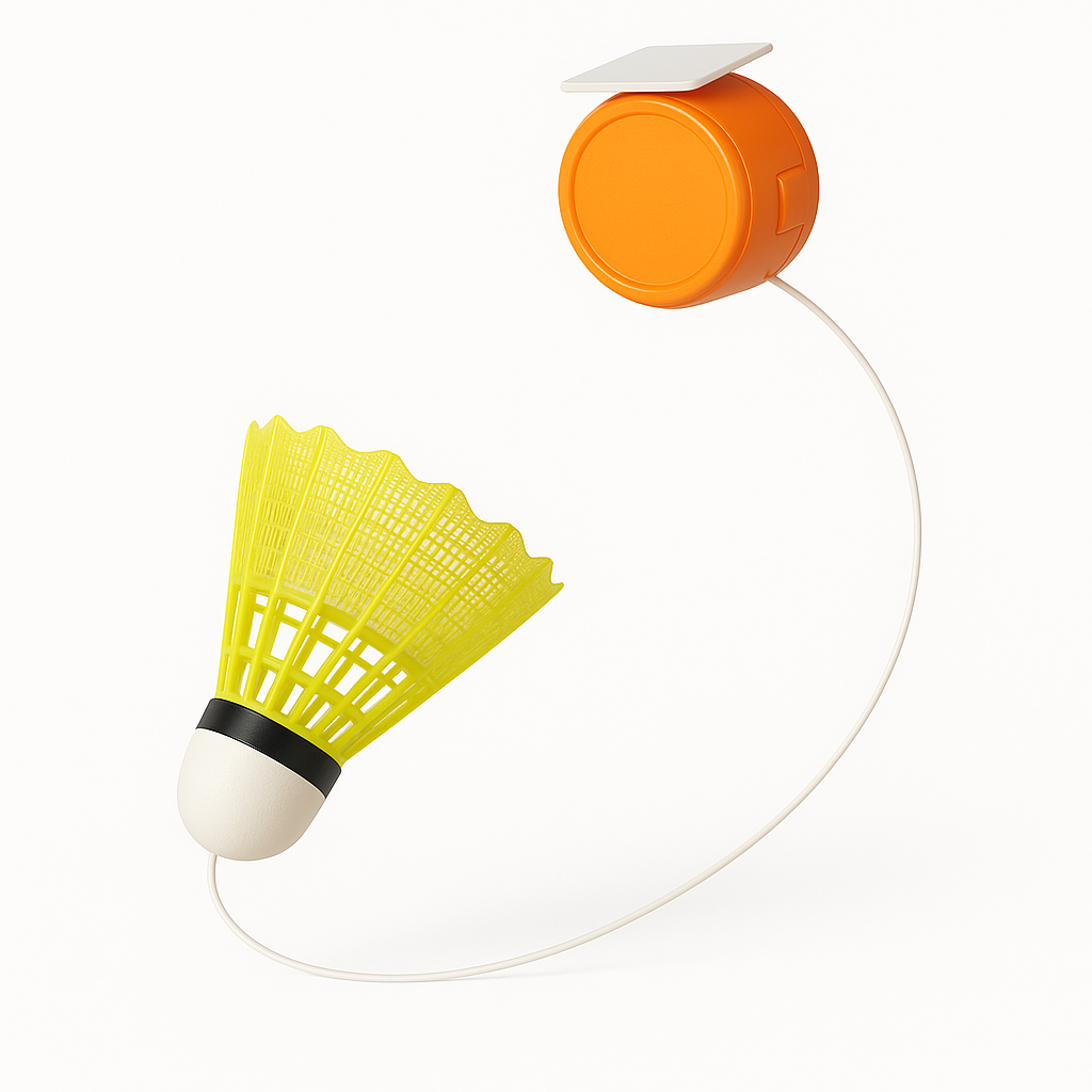 Solo Badminton Rebound Trainer – Indoor Shuttlecock Practice Device