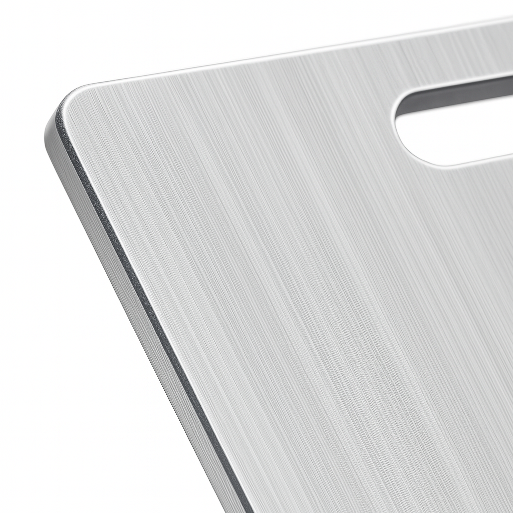 Stainless Steel Cutting Board – Double-Sided Chopping Surface for Kitchen Use
