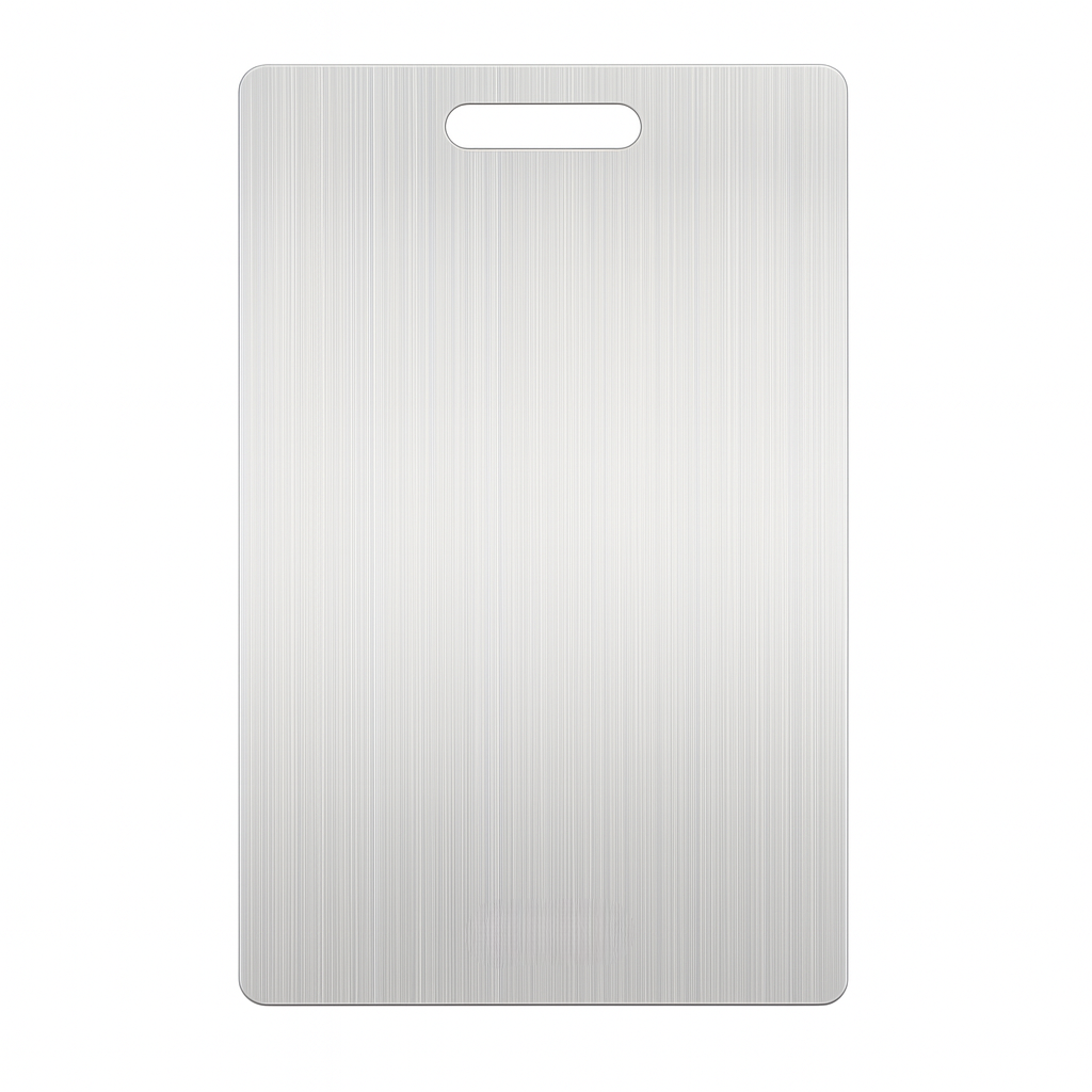 Stainless Steel Cutting Board – Double-Sided Chopping Surface for Kitchen Use