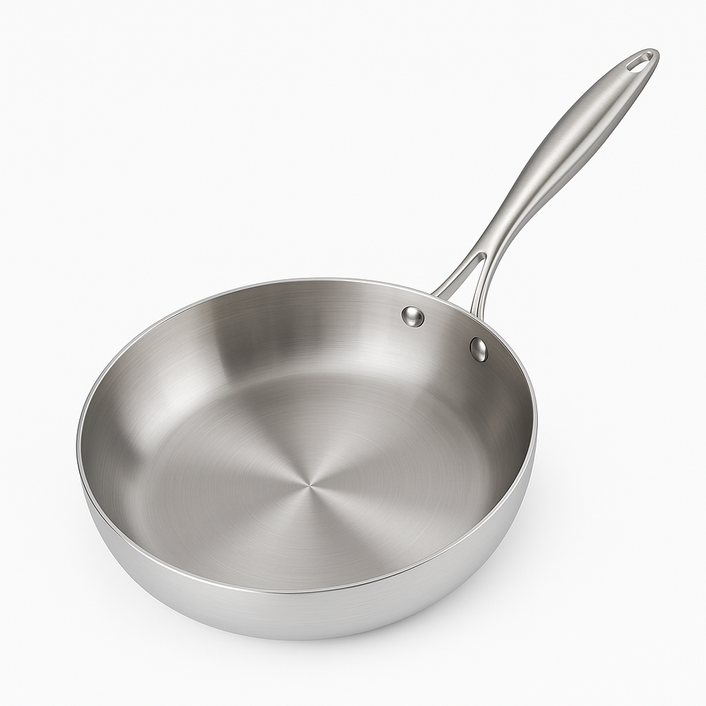 Stainless Steel Frying Pan for Home Kitchen Cooking