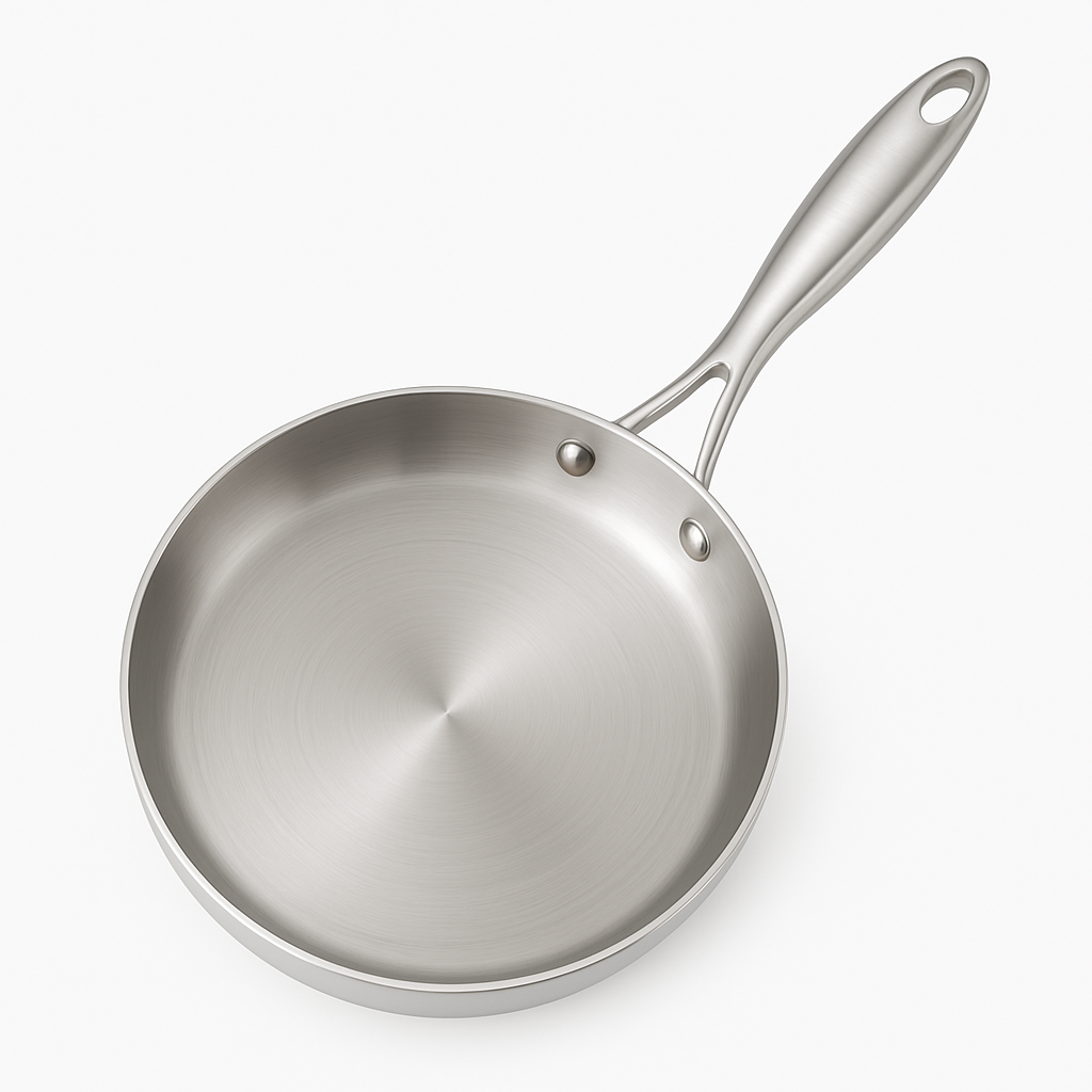Stainless Steel Frying Pan for Home Kitchen Cooking