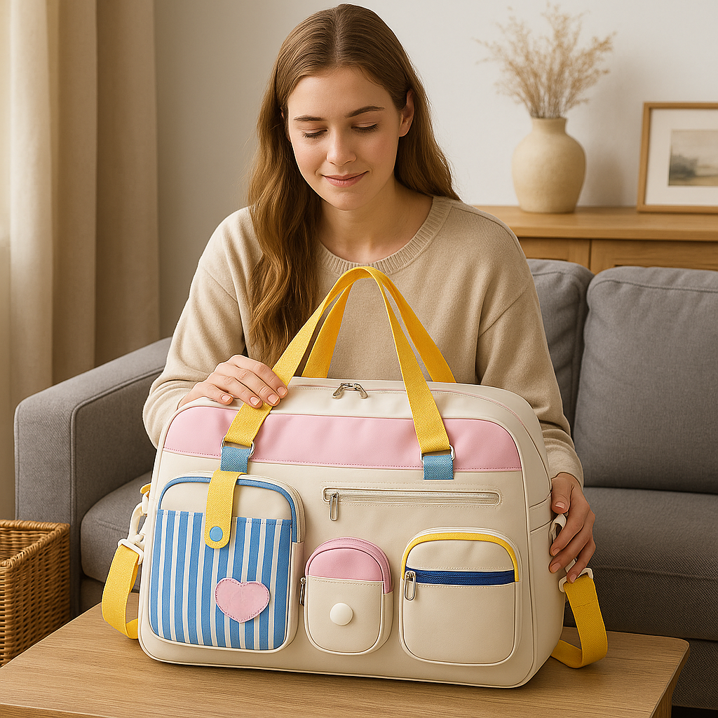 Stylish Women's Weekender Duffel Bag for Travel