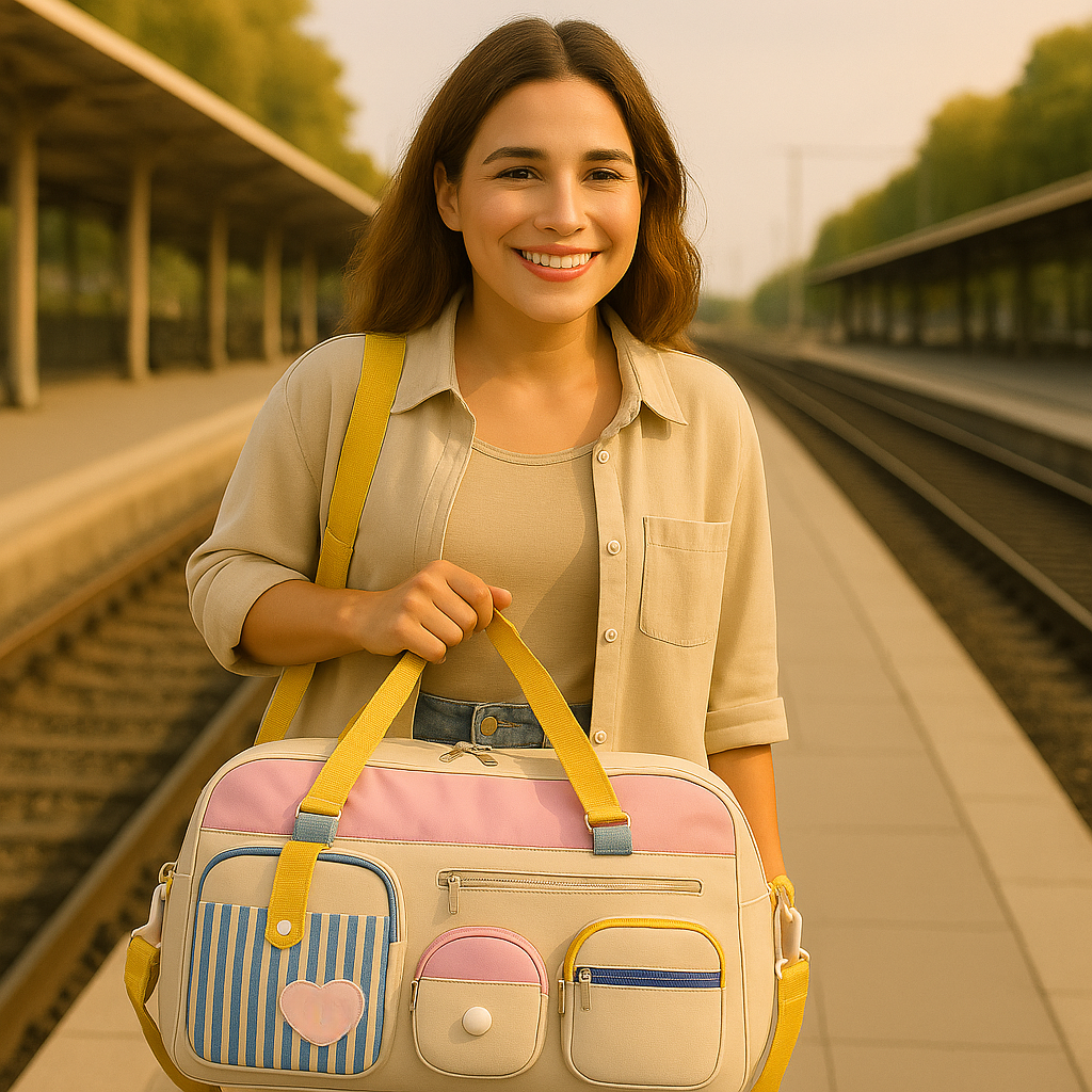 Stylish Women's Weekender Duffel Bag for Travel