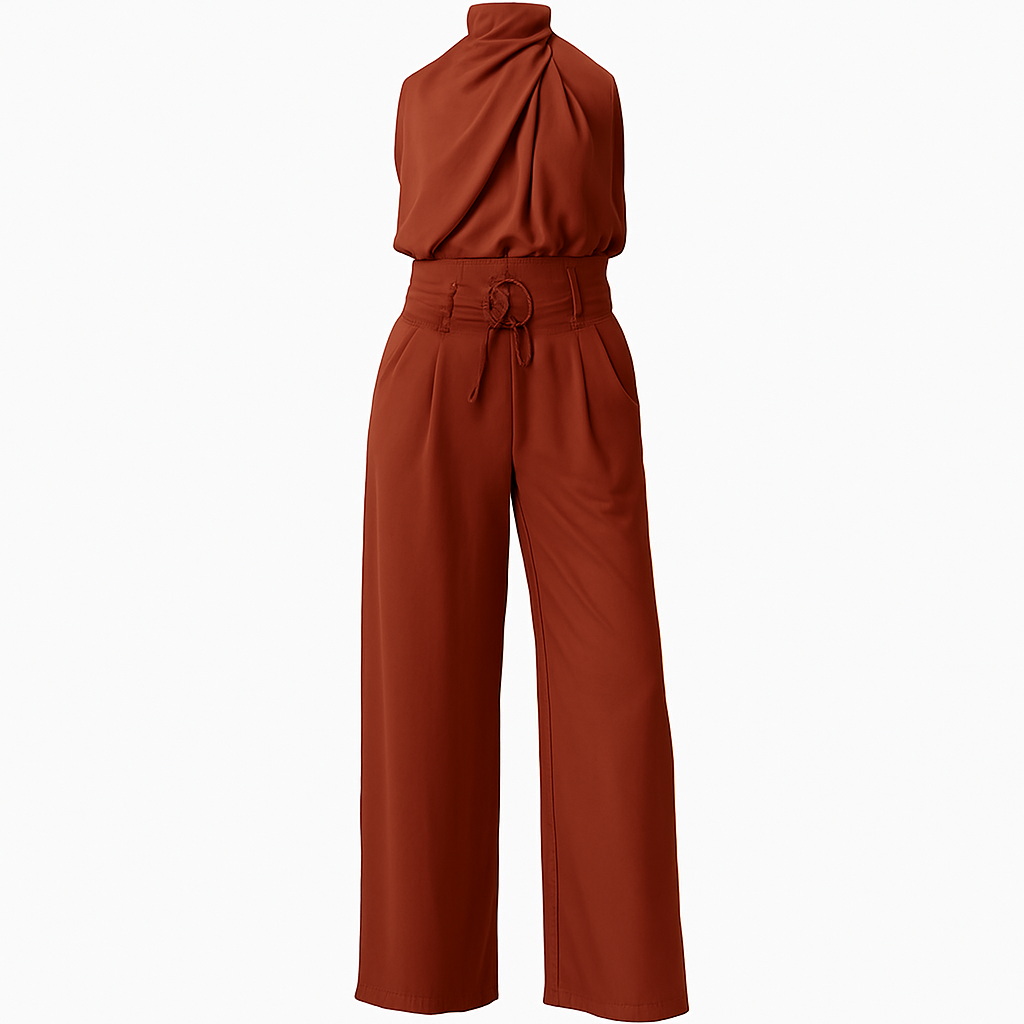 Two Piece Set With Wide Leg Pants For Women