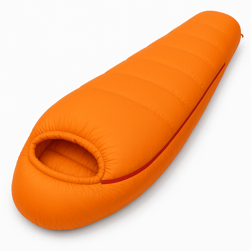 Warm Goose Down Sleeping Bag for Winter Camping