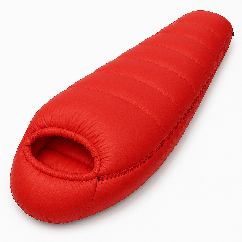 Warm Goose Down Sleeping Bag for Winter Camping