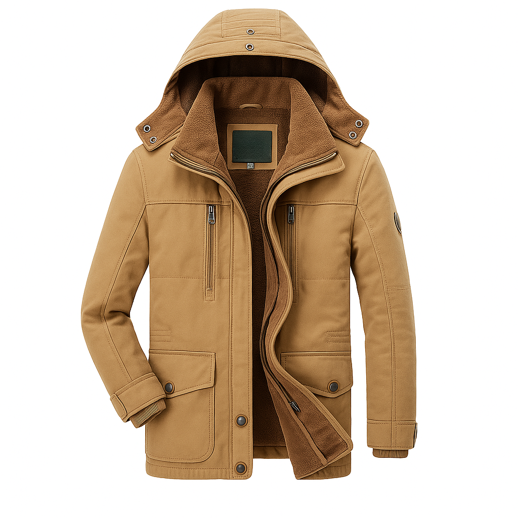 Winter Down Jacket For Men – Hooded Parka Style