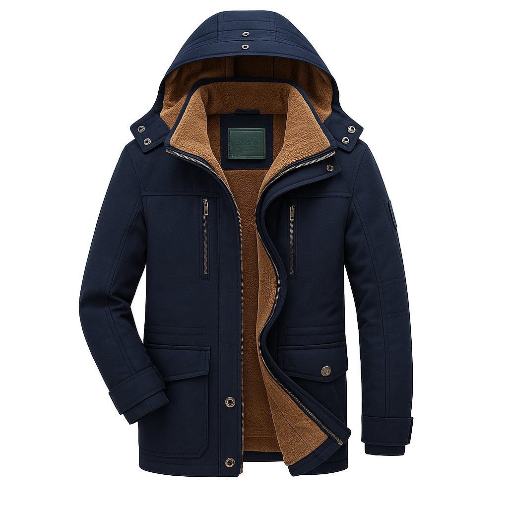 Winter Down Jacket For Men – Hooded Parka Style