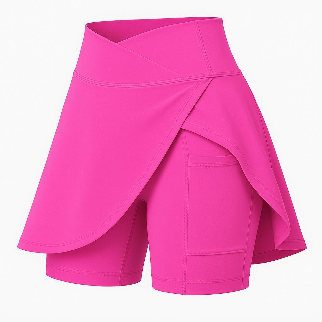 Women's Sports Skort with Pocket for Yoga & Tennis